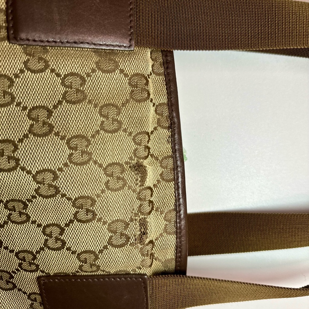 Gucci Brown Monogram Tote Bag - Picture 3 of 11